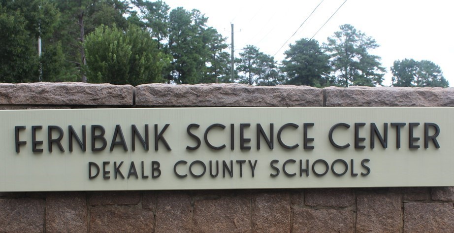 sign: Fernbank Science Center DeKalb County Schools